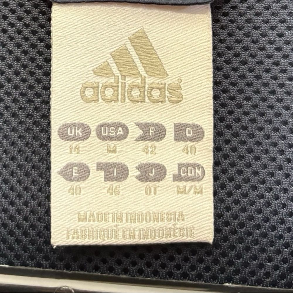 Adidas Track Jacket Long Sleeve Lightweight Navy Blue  Medium - Picture 4 of 6